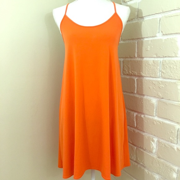 venus orange dress
